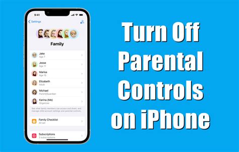 How to Turn Off Parental Controls on iPhone