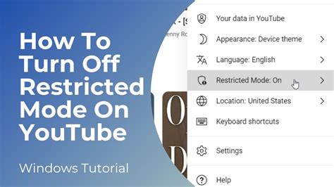 How to Turn Off Restricted Mode on YouTube