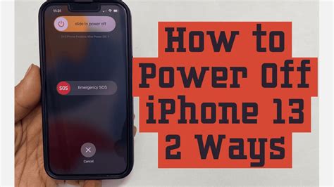 How to Turn Off an iPhone 13