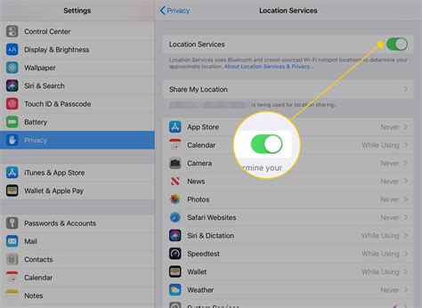 How to Turn On Off Location Services on the iPad