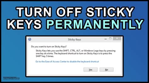 How to Turn Sticky Keys On & Off using Keyboard Shortcut on …