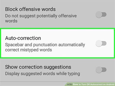 How to Turn off Autocorrect on Android