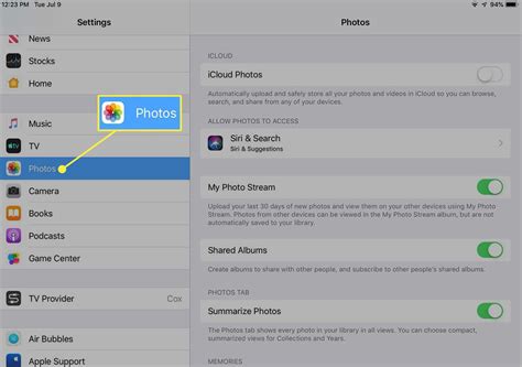 How to Turn on Photo Stream and iCloud Photo Sharing