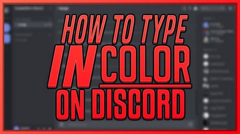 How to Type in Color on Discord Change Text Color in Discord YouTube