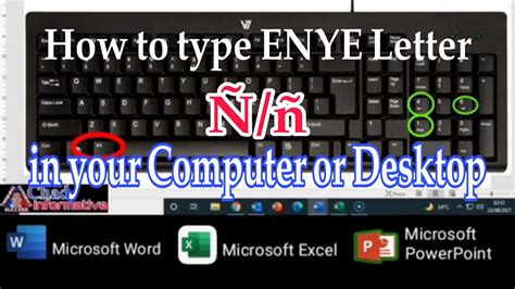 How to Type the Enye Letter (ñ) or Letter …