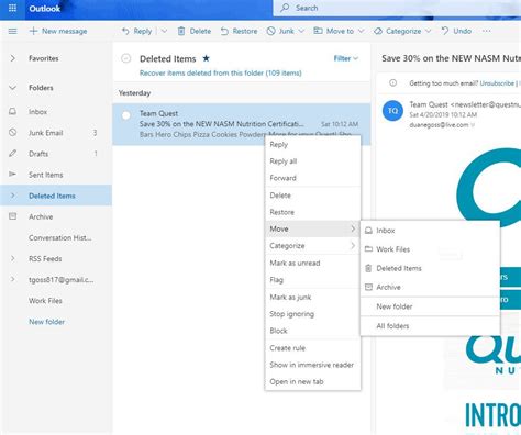 How to Undelete a Message Quickly in Outlook Email