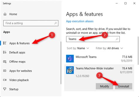 How to Uninstall Microsoft Teams on Windows 10