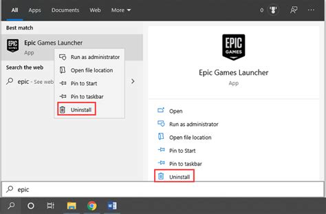 How to Uninstall the Epic Games Launcher