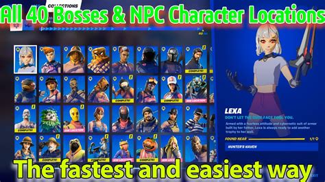 How to Unlock All 40 Bosses & NPC Character Locations in Fortnite