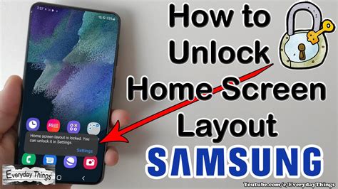 How to Unlock the Home Screen Layout on Samsung