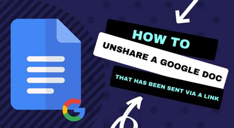 How to Unshare a Google Doc That You Shared by Mistake