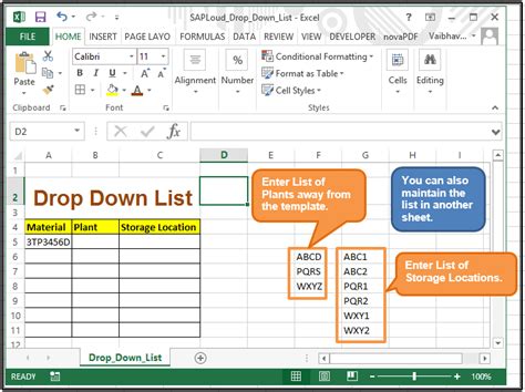 How to Update a Drop Down List in Excel & Google Sheets