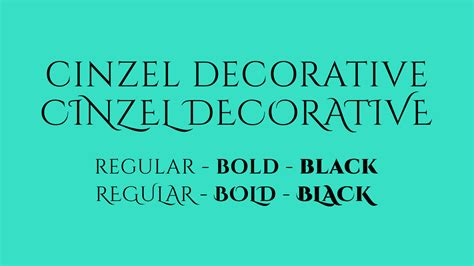 How to Use Cinzel Decorative Font like a PRO YouTube