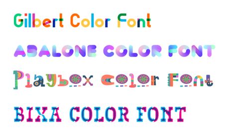 How to Use Color Fonts on the Web iDevie