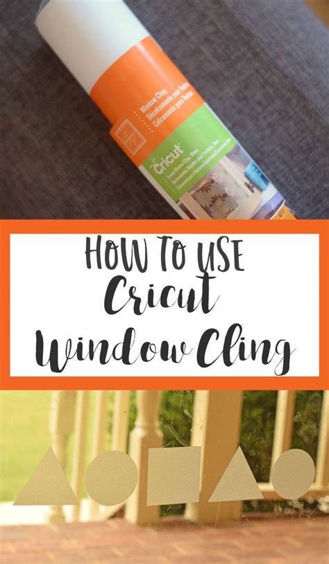 How to Use Cricut Window Cling for crafts. Includes a few project ideas
