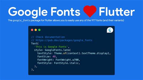 How to Use Custom Font Google Fonts in Flutter App Introducing Google