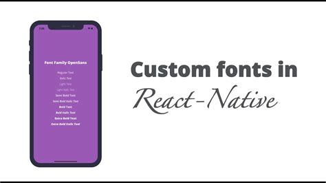 How to Use Custom Fonts in React Native YouTube