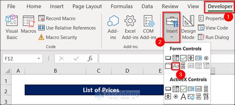 How to Use Form Controls in Excel (Detailed Analysis)