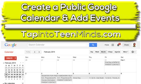 How to Use Google Calendar as a Class Website with Public Calendars