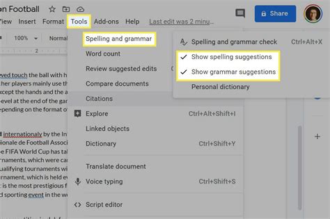 How to Use Google Docs Spell Check