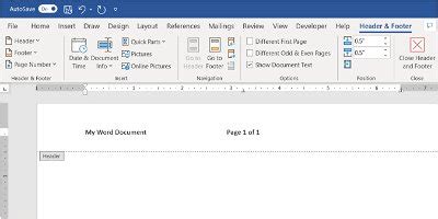 How to Use Headers and Footers in Word, Excel, and PowerPoint Make