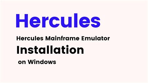 How to Use Hercules - Hercules Mainframe Emulator - Weebly