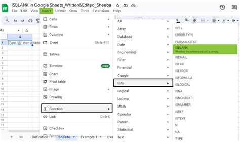 How to Use ISBLANK Functions in Google Sheets StepByStep