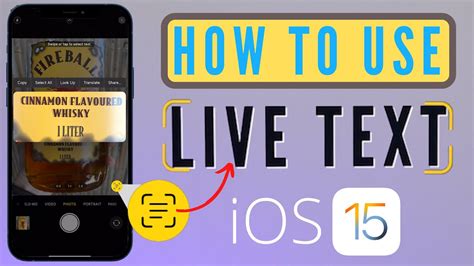 How to Use Live Text on iOS 15
