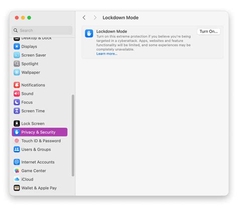 How to Use Lockdown Mode on Mac