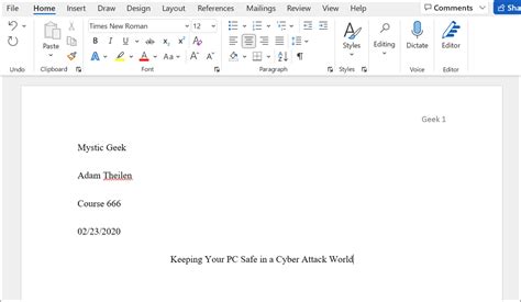 How to Use MLA Format in Microsoft Word