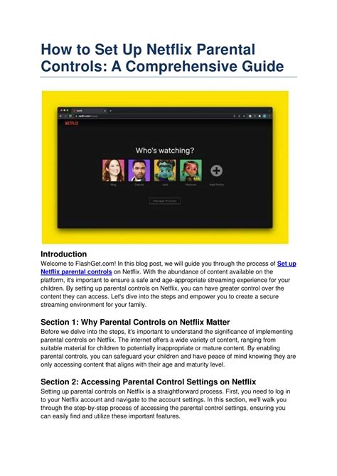 How to Use Netflix Parental Controls