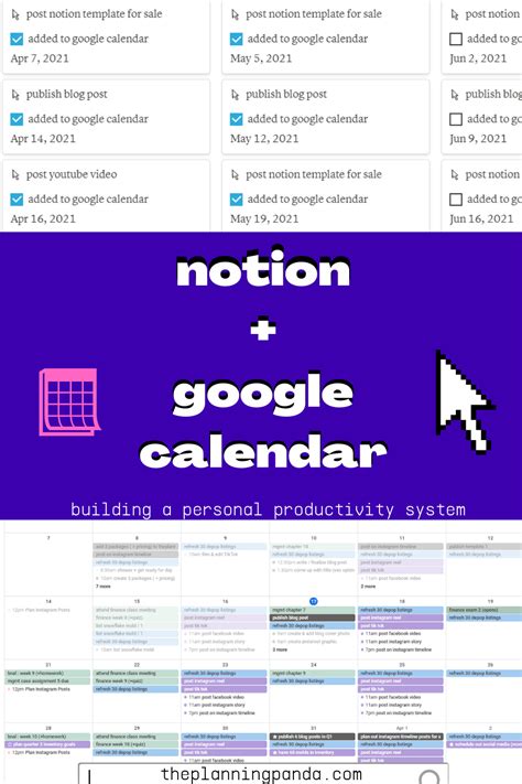 How to Use Notion + Google Calendar (Productivity System 101) in 2021