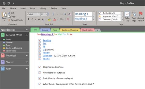 How to Use OneNote as a Task Manager Notepad and Journal
