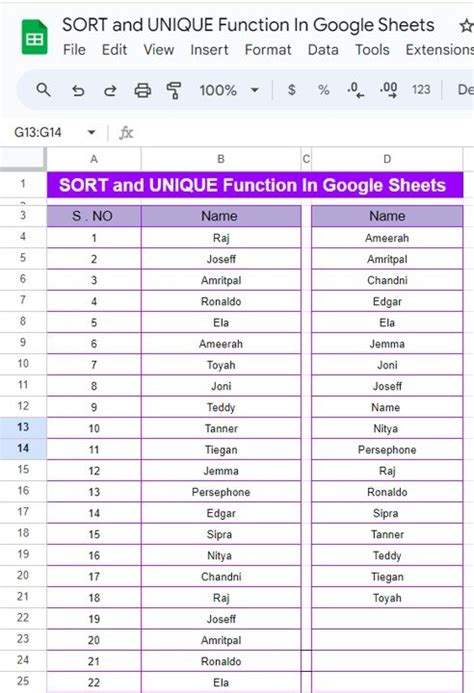 How to Use SORT Function in Google Sheets StepByStep [2020]