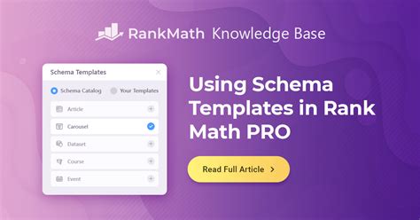 How to Use Schema Templates in Rank Math PRO » Rank Math