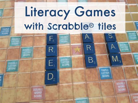 How to Use Scrabble Tiles for Early Literacy Games