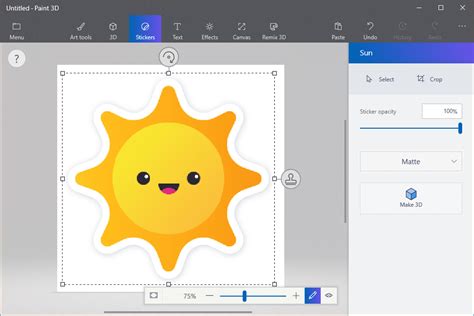 How to Use Stickers and Text in Paint 3D