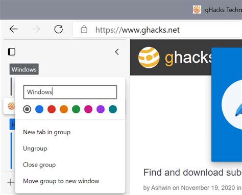 How to Use Tab Groups in Microsoft Edge