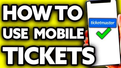 How to Use Your Smartphone for Mobile Tickets