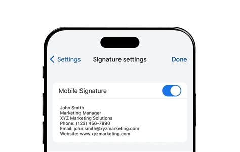 How to Use a Gmail Mobile Signature