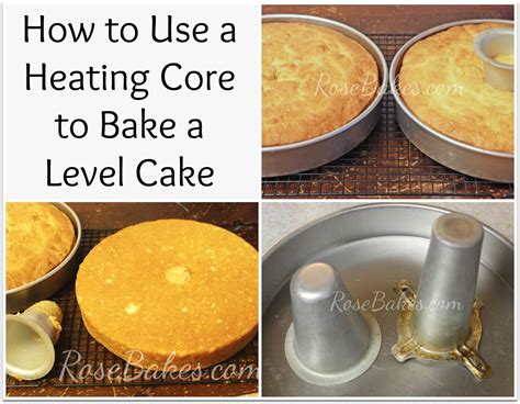 How to Use a Heating Core to Bake a Level Cake - Rose Bakes