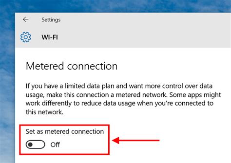 How to Use a Windows 10 Metered Connection