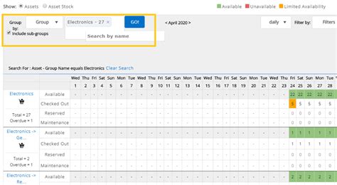 How to Use the Availability Calendar in EZOfficeInventory