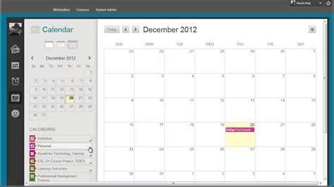 How to Use the Blackboard Calendar YouTube