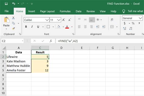 How to Use the Excel FIND Function