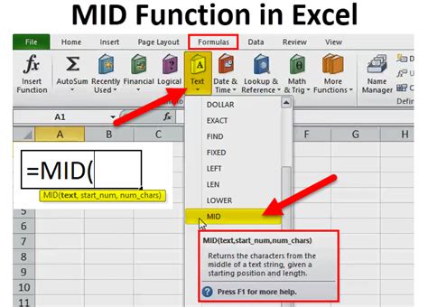 How to Use the Excel MID Function