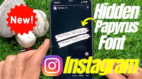 How to Use the Hidden Papyrus Font in Instagram Stories YouTube