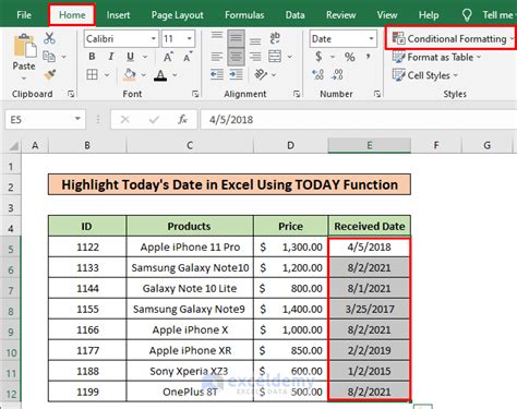 How to Use the TODAY Function in Excel