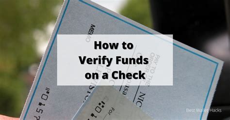 How to Verify Funds on a Check and Avoid Getting Scammed