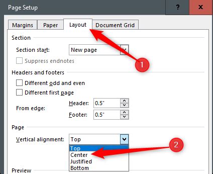 How to Vertically Align Text in Microsoft Word